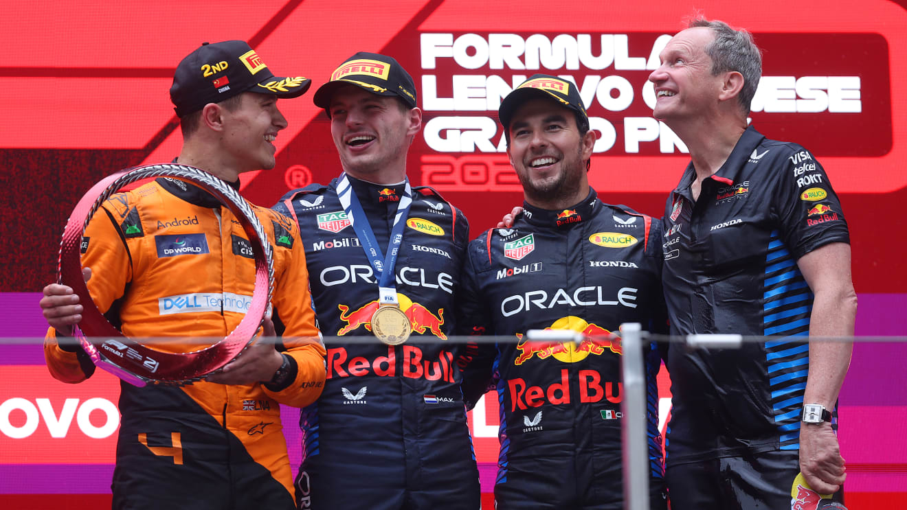 Verstappen charges to victory over Norris and Perez in action-packed Chinese GP