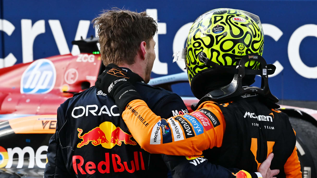 Verstappen admits he could do nothing to stop ‘flying’ Norris as Dutchman heaps praise on rival for maiden F1 win