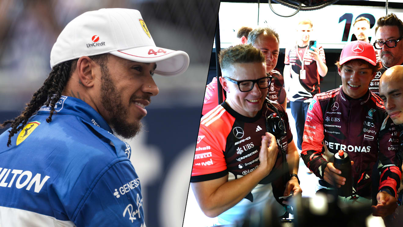 ‘It brought warmth to my heart’ – Hamilton explains how it felt watching ‘Bono’ and Antonelli after Sprint pole success in Miami