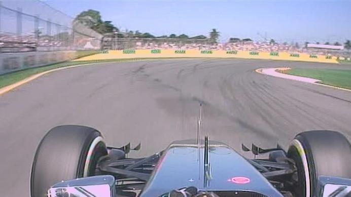 Jenson Button works his new-look steering wheel onboard the McLaren © FOWC Ltd. No reproduction without permission.