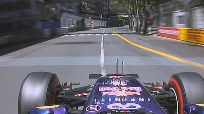 Red Bull's Sebastian Vettel slots into a provisional fourth despite complaining of technical issues. © FOWC Ltd
