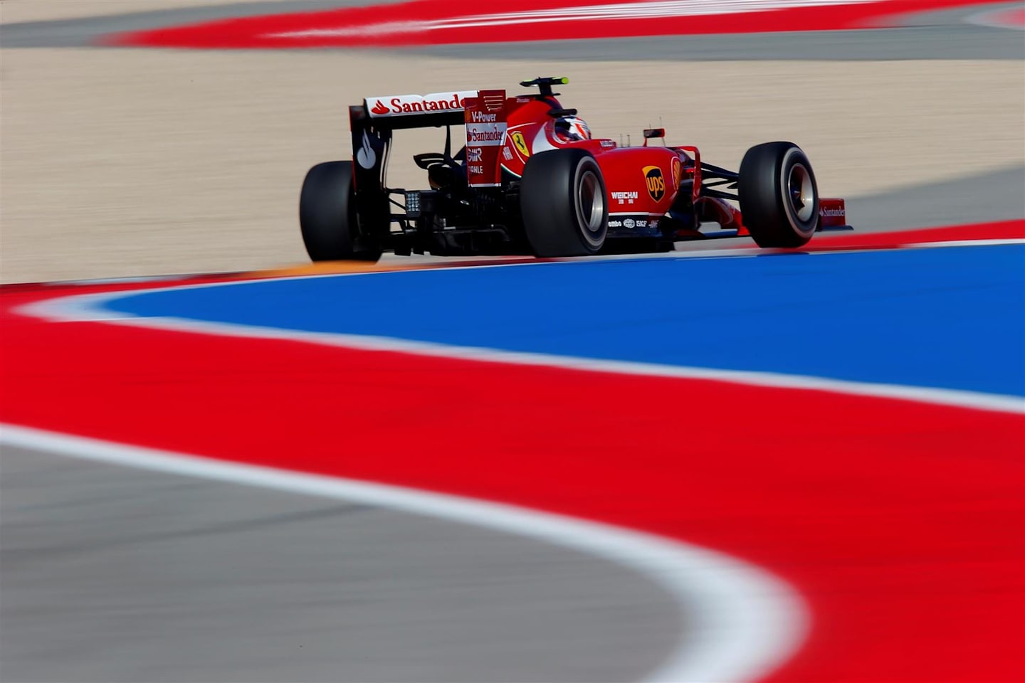 Kimi Raikkonen (FIN) Ferrari F14 T. Formula One World Championship, Rd17, United States Grand Prix, Practice, Austin, Texas, USA, Friday, 31 October 2014 © Sutton Images. No reproduction without permission