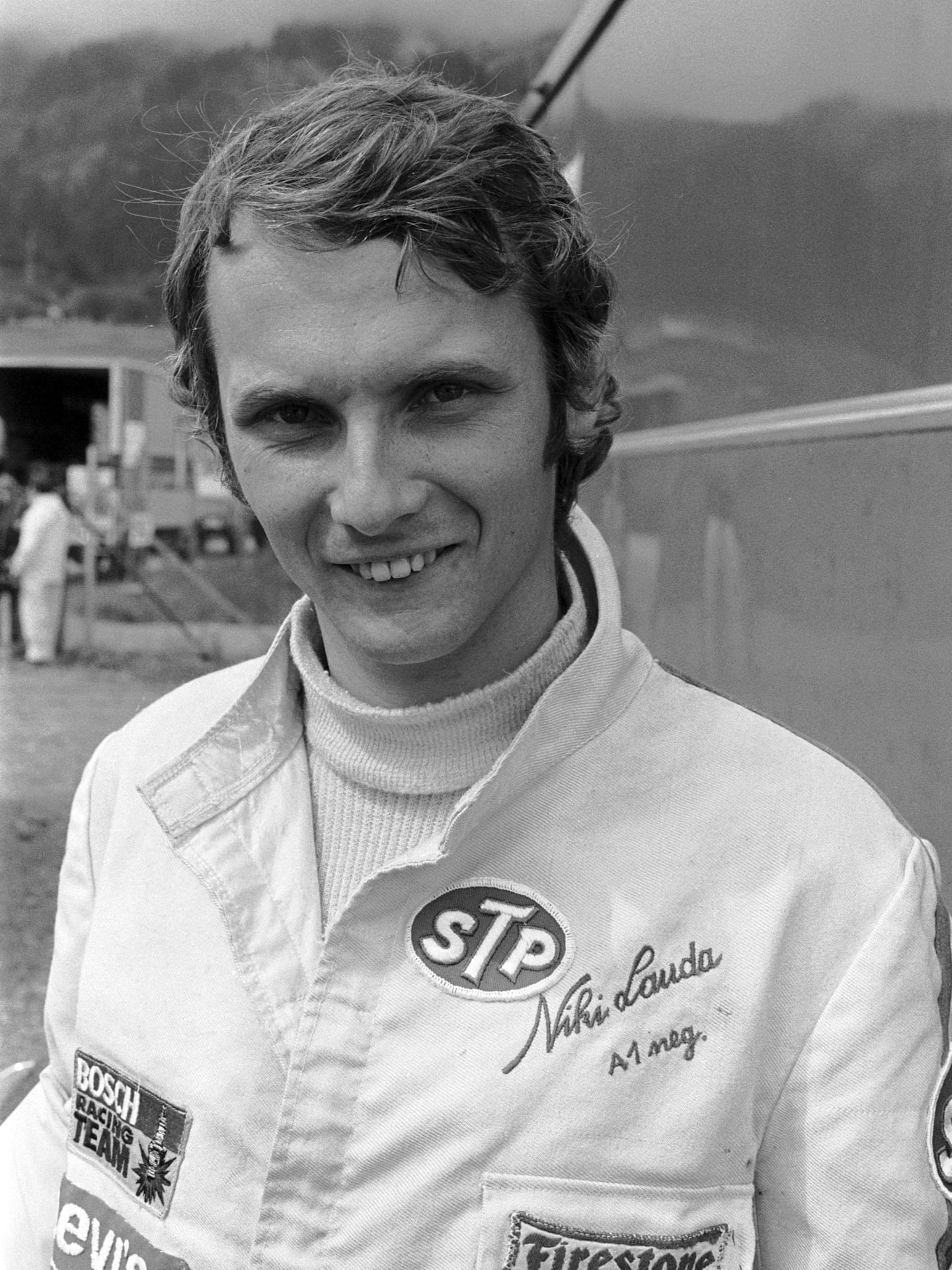 Niki Lauda(AUT) made his Grand Prix debut driving a March 711, he retired on lap 20 with handling problems Austrian GP, Osterreichring, 15 August 1971.