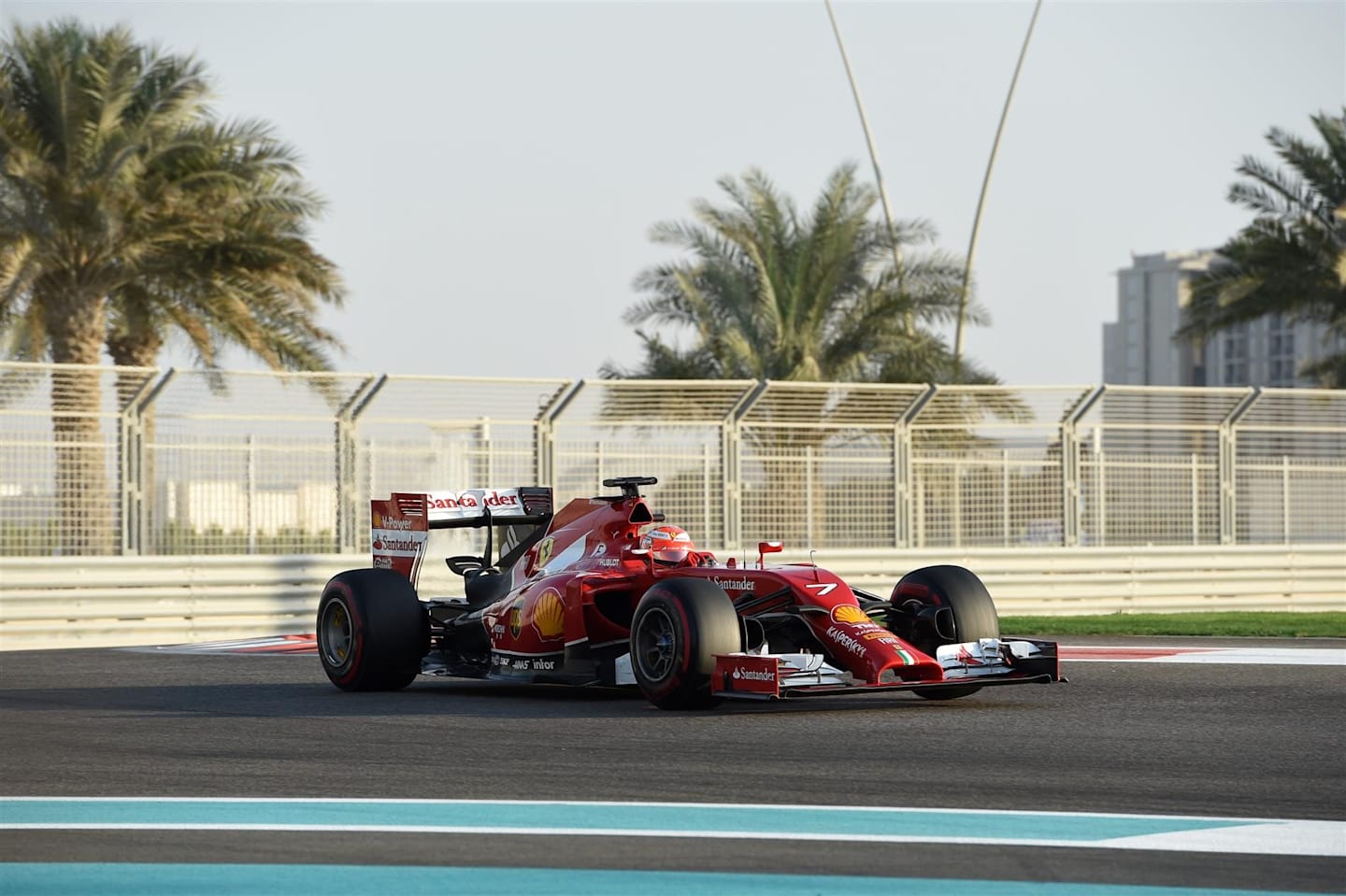 Kimi Raikkonen (FIN) Ferrari F14 T. Formula One Testing, Yas Marina Circuit, Abu Dhabi, UAE, Tuesday, 25 November 2014 © Sutton Images. No reproduction without permission