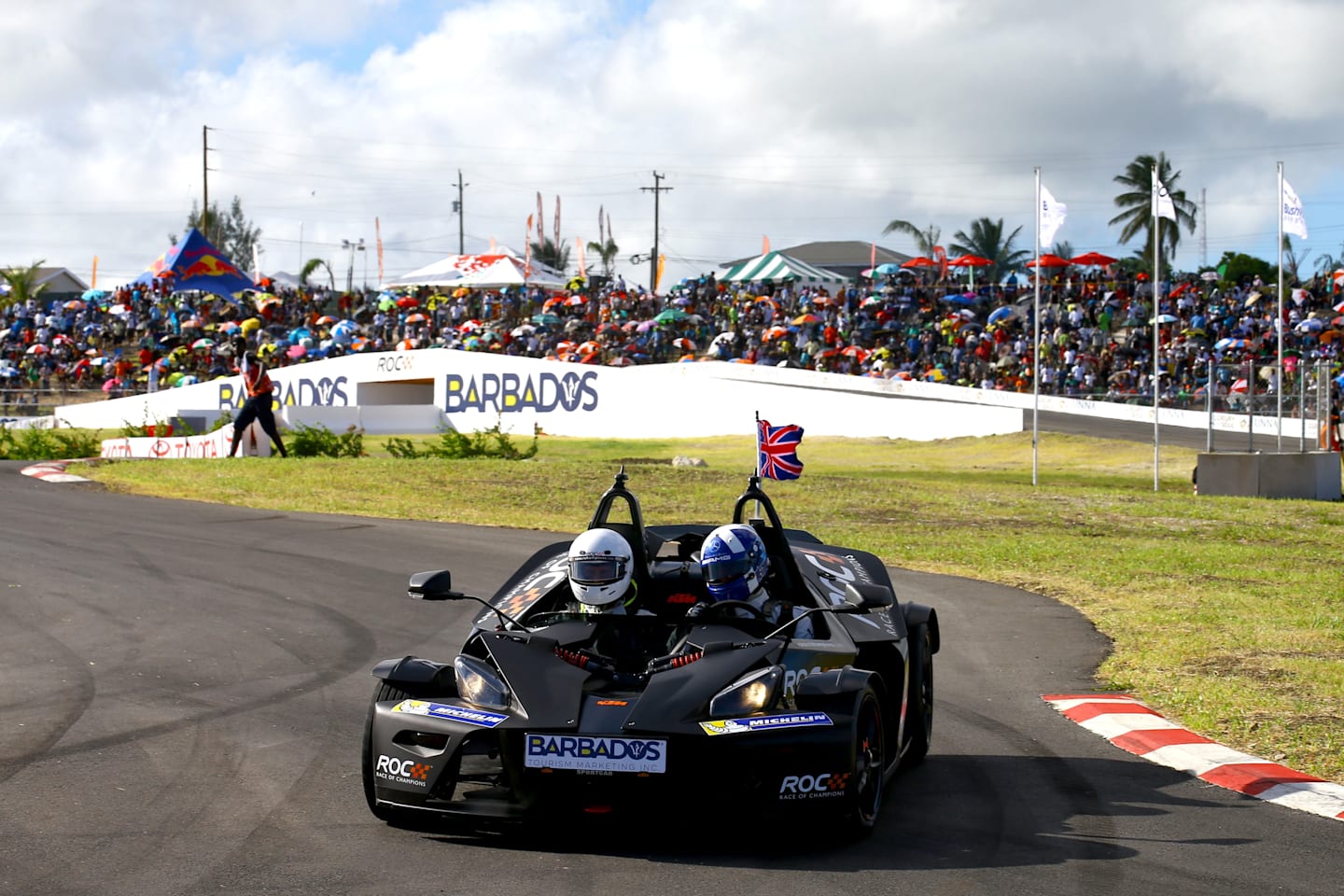 Team Scotland's David Coulthard. Race of Champions, Bushy Park circuit, Barbados, 13-14 December 2014. © Race of Champions