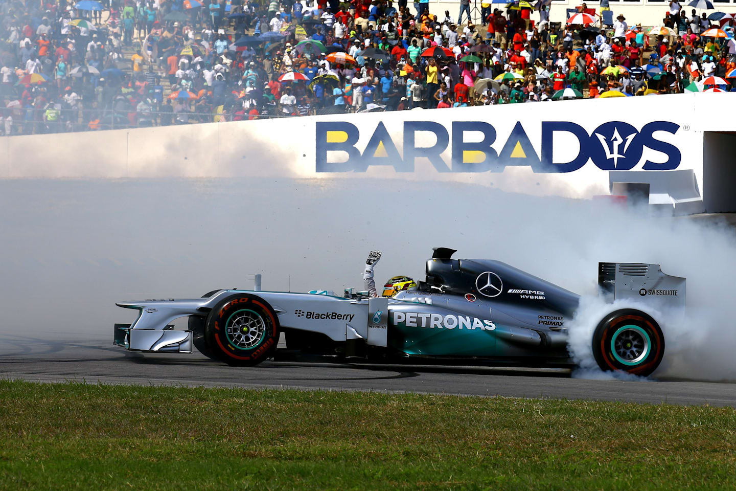 Mercedes' Pascal Wehrlein. Race of Champions, Bushy Park circuit, Barbados, 13-14 December 2014. © Race of Champions