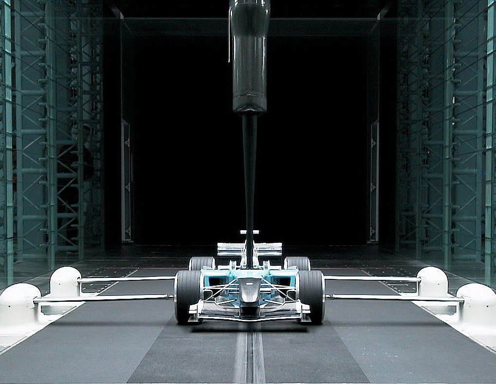 Wind tunnel - Inside the test section. Toyota F1 Facility, Cologne, Germany. © Toyota F1