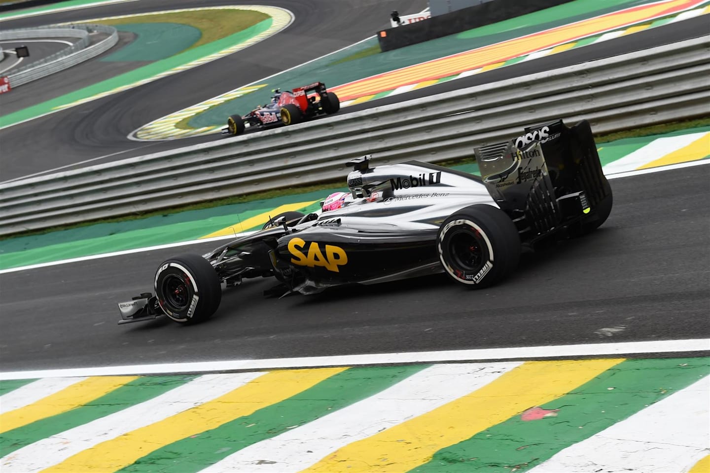 Jenson Button (GBR) McLaren MP4-29. Formula One World Championship, Rd18, Brazilian Grand Prix, Qualifying, Sao Paulo, Brazil, Saturday, 8 November 2014