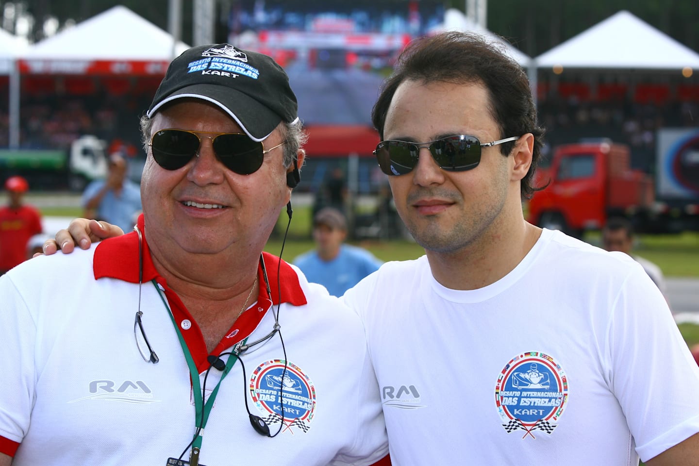 Felipe Massa (BRA) with his Father Luiz Antonio Massa (BRA),
International Karting Challenge, Arenia Sapiens, Florianopolis, Brazil, 19 December 2010. © International Karting Copyright Free