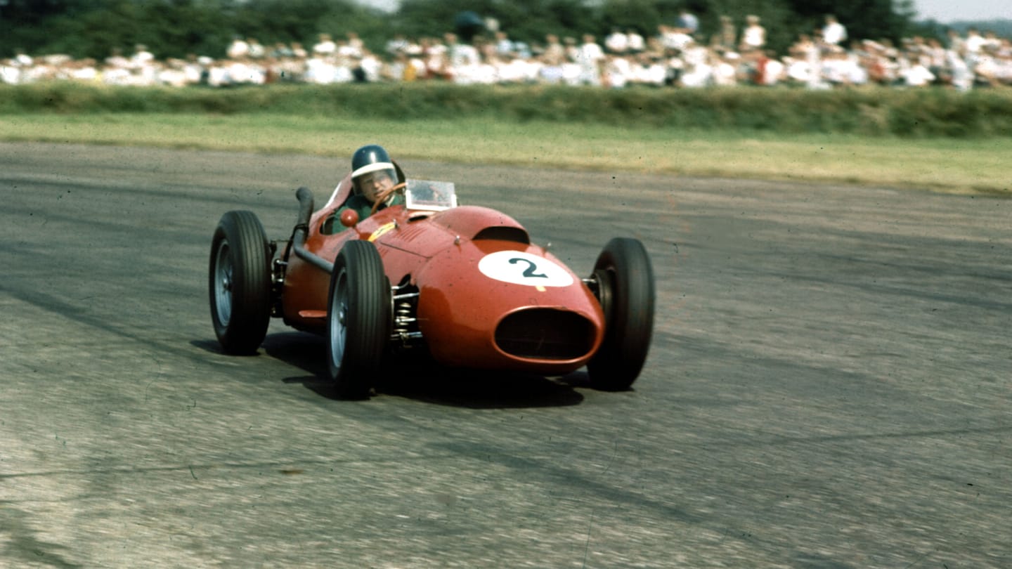 1958 British Grand Prix, Silverstone Mike Hawthorn (Ferrari Dino 246) 2nd position Action World