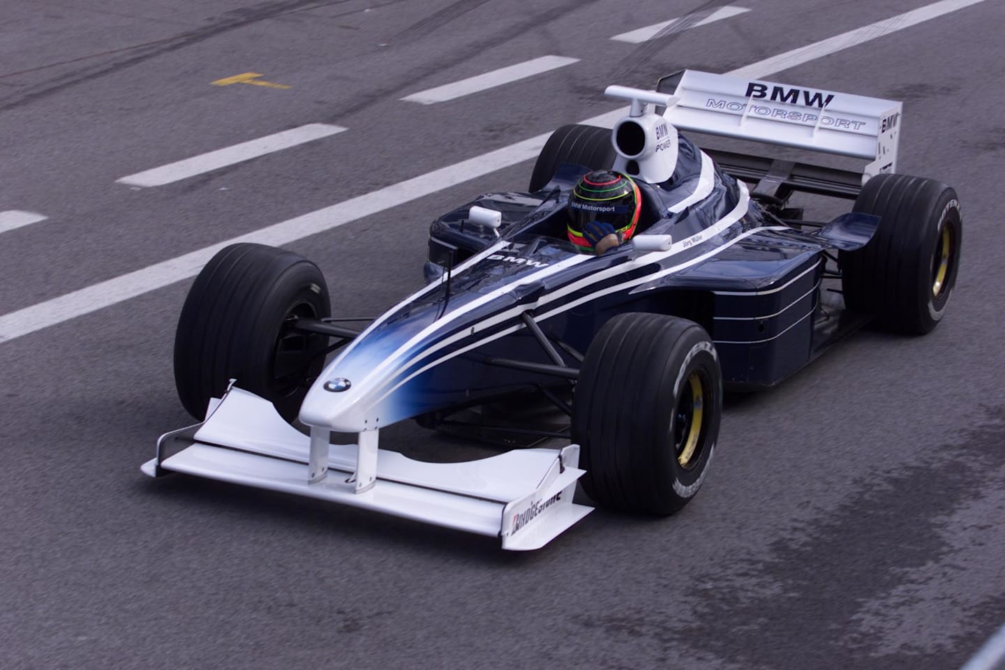 FORMULA ONE TESTING. 5/10/99. A1-RING, AUSTRIA. JORG MULLER TEST DRIVES THE BMW POWERED REVISED