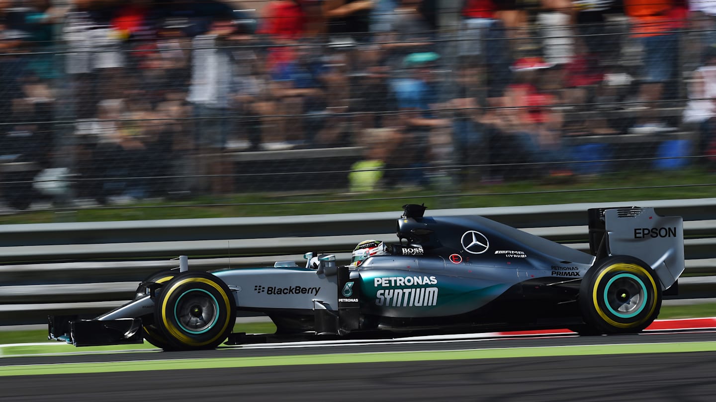 Lewis Hamilton (GBR) Mercedes AMG F1 W06 at Formula One World Championship, Rd12, Italian Grand