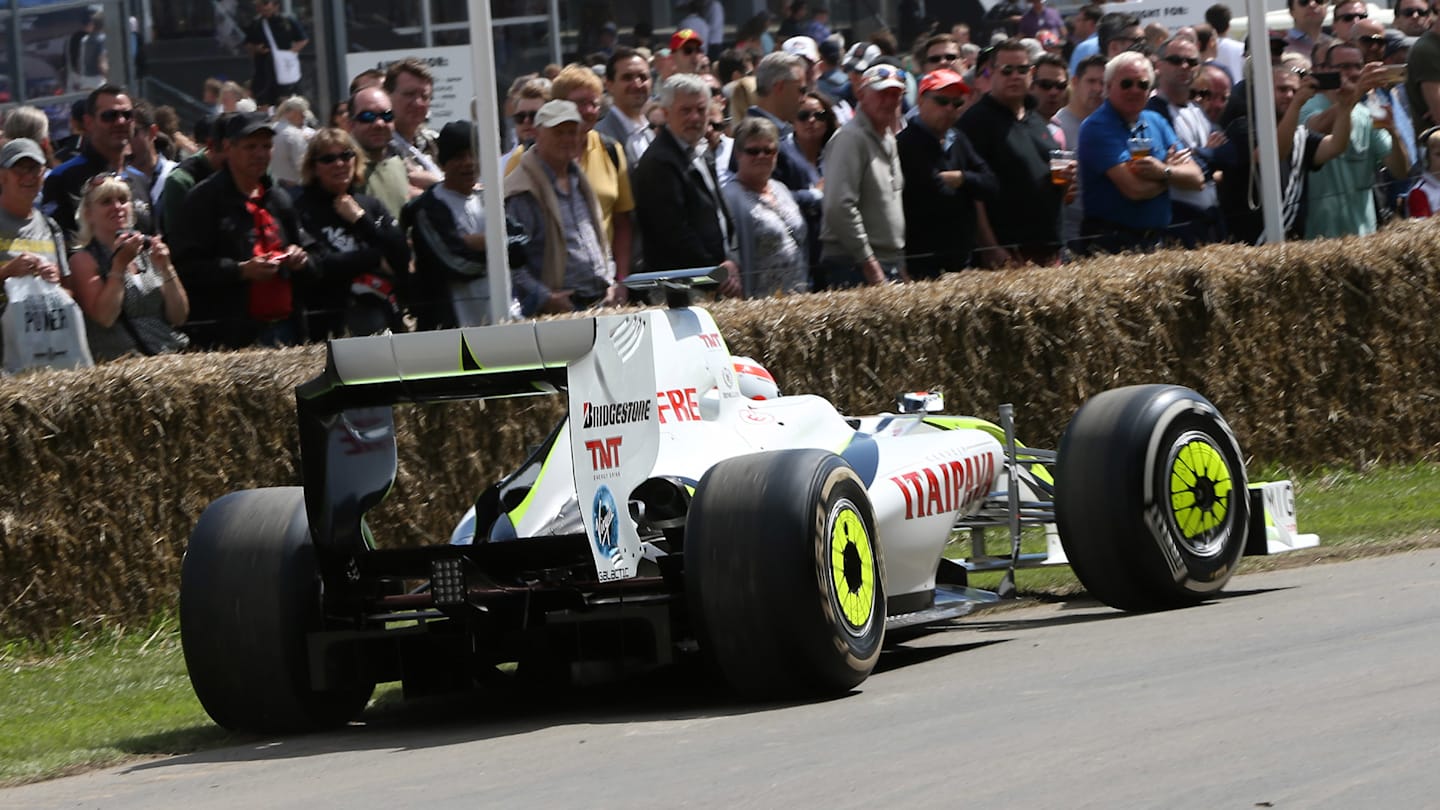 Martin Brundle (GBR) Brawn BGP001 2009 at Goodwood Festival of Speed, Goodwood, England, 24-26 June 2016. © Sutton Images