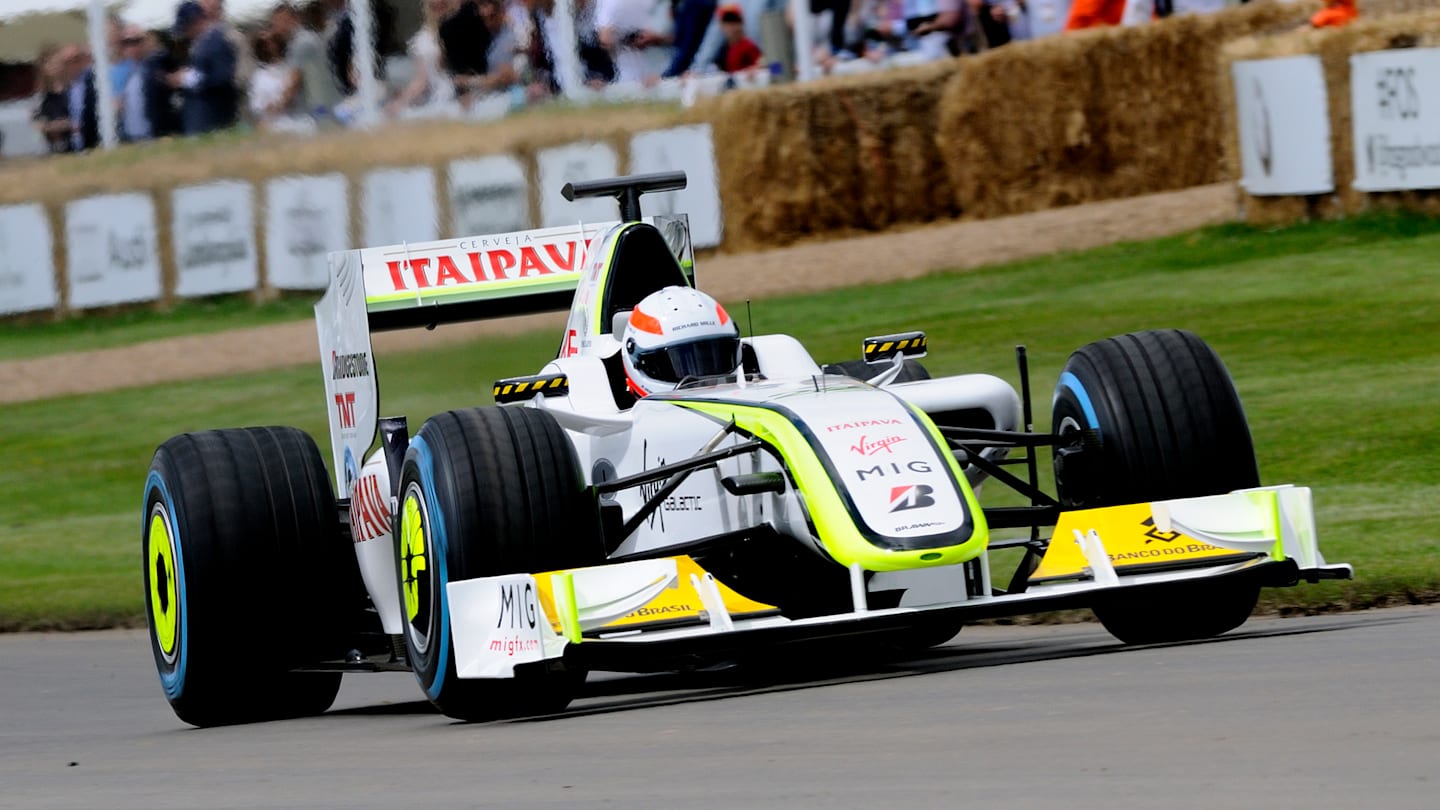 Martin Brundle (GBR) Brawn BGP001 2009 at Goodwood Festival of Speed, Goodwood, England, 24-26 June 2016. © Sutton Images