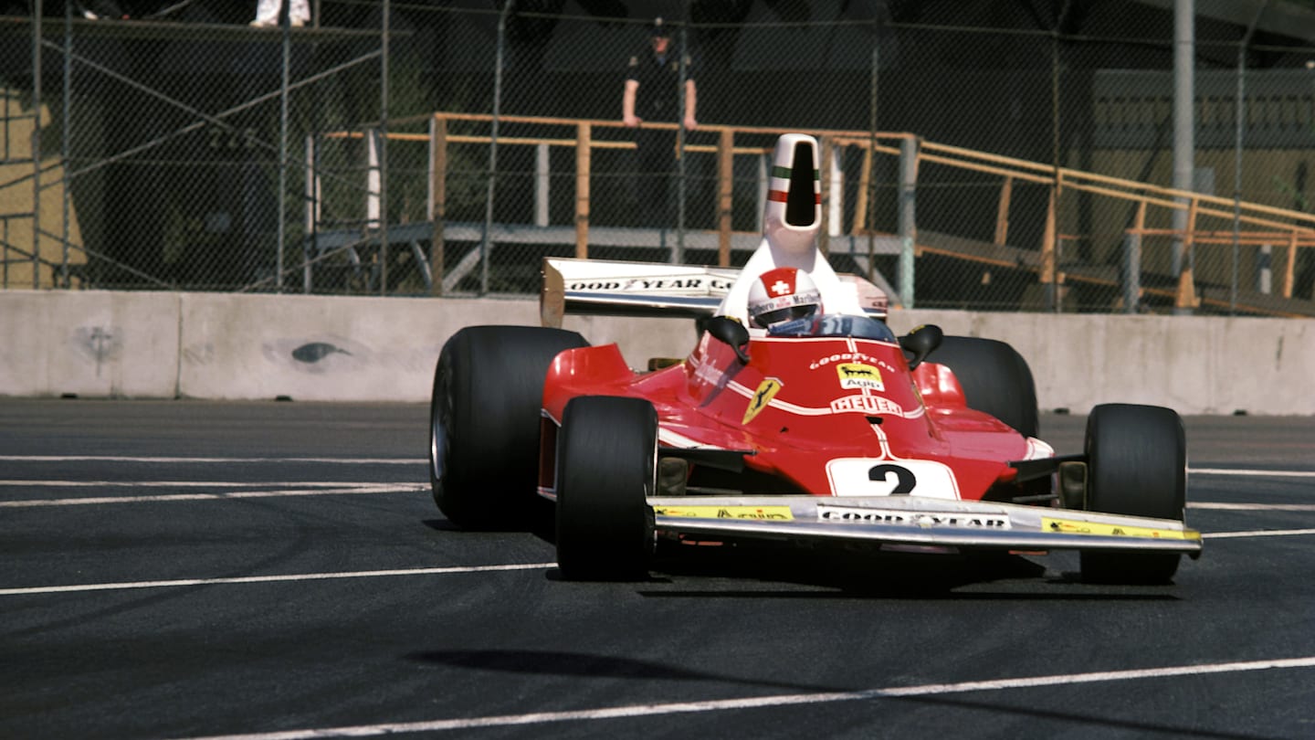 Clay Regazzoni (SUI) Ferrari 312T dominated the first running of the Long Beach GP, taking pole