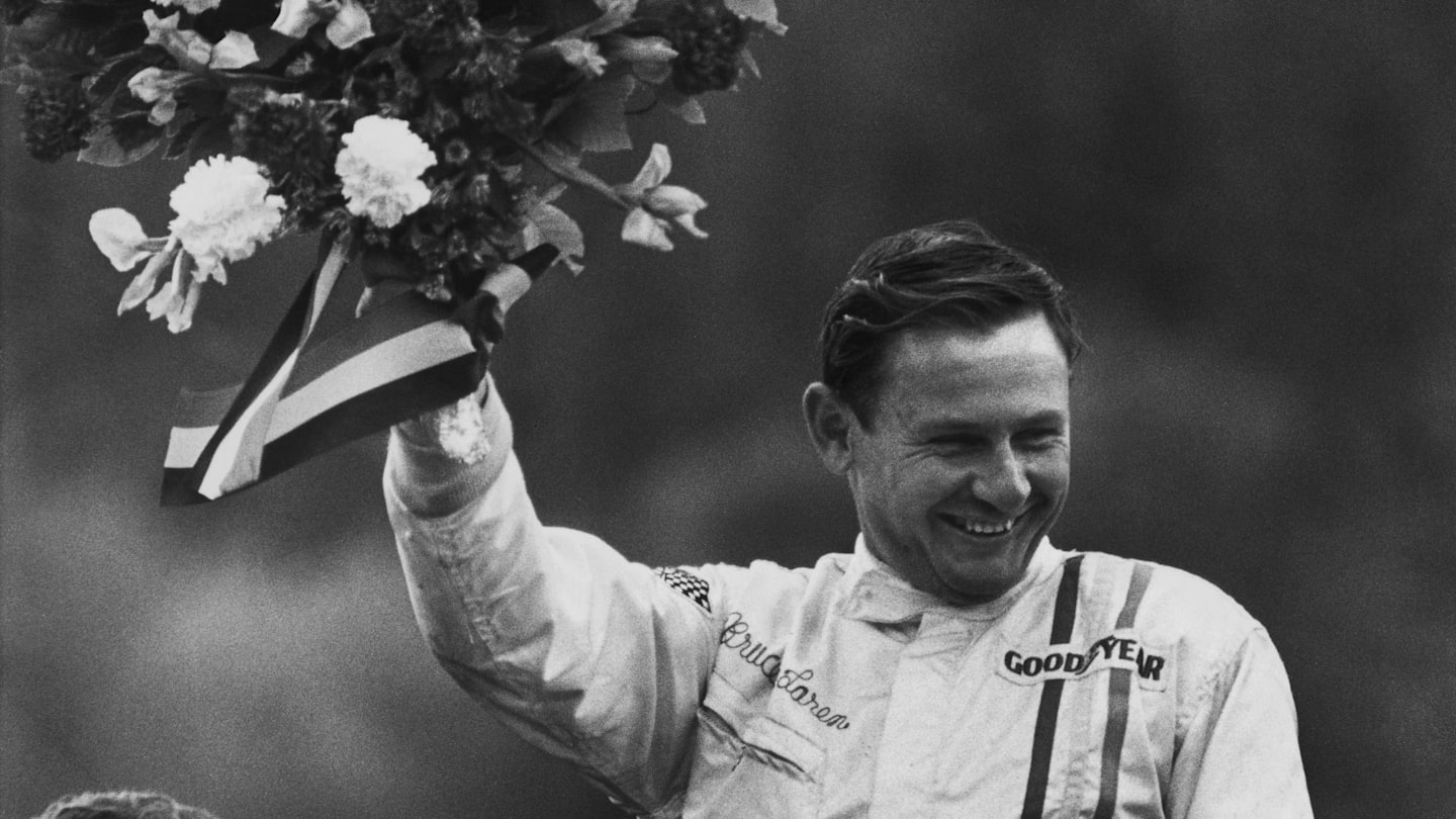 1968 Belgian Grand Prix. Spa-Francorchamps, Belgium. 9th June 1968.  Bruce McLaren (McLaren