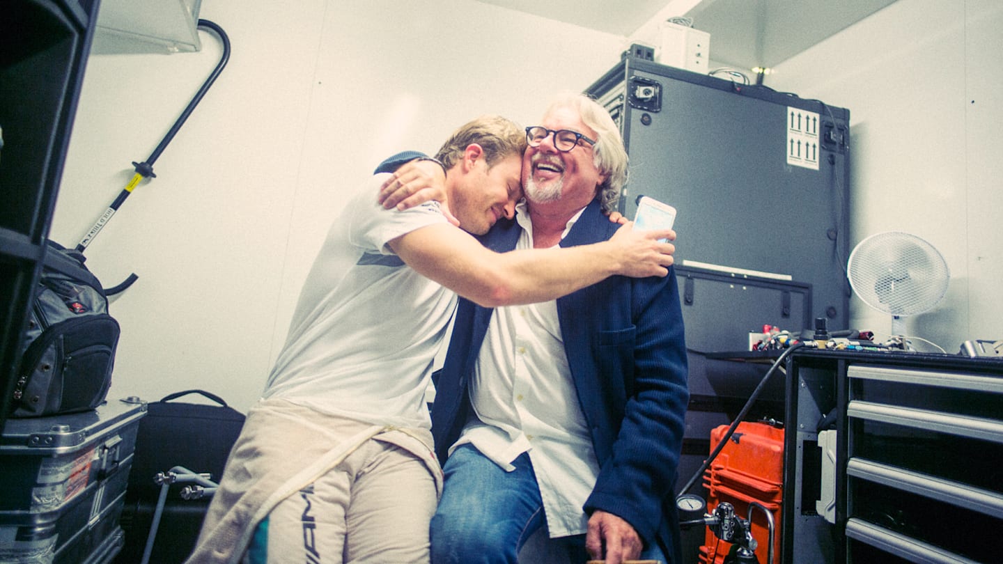 With father Keke ©  Mercedes-Benz Grand Prix Ltd / Paul Ripke