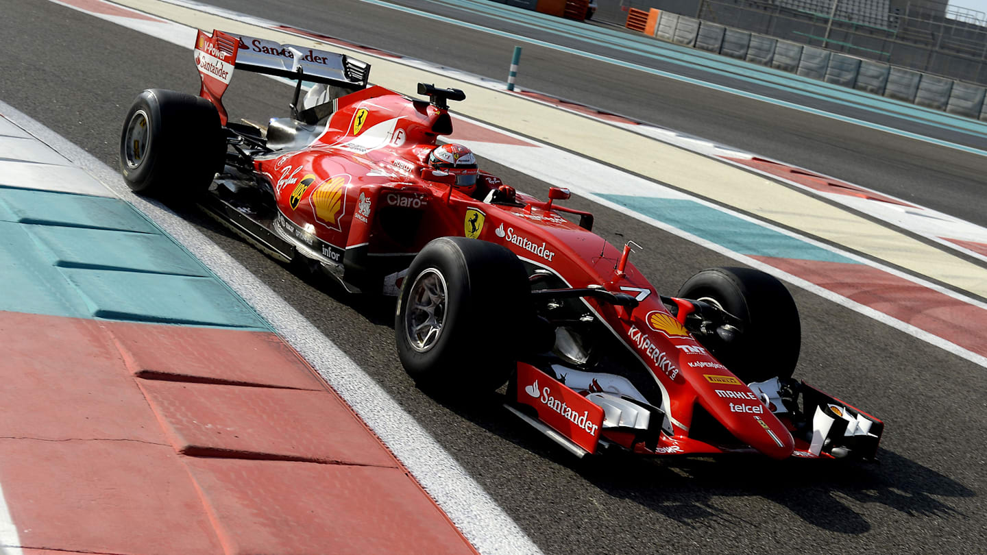 Kimi Raikkonen, Ferrari, during Pirelli 2017 tyre testing in Abu Dhabi © Foto Studio Colombo