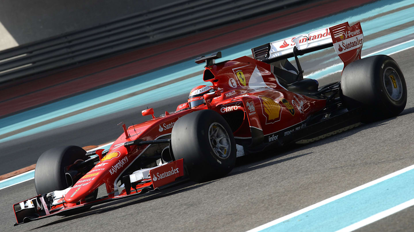 Kimi Raikkonen, Ferrari, during Pirelli 2017 tyre testing in Abu Dhabi © Foto Studio Colombo