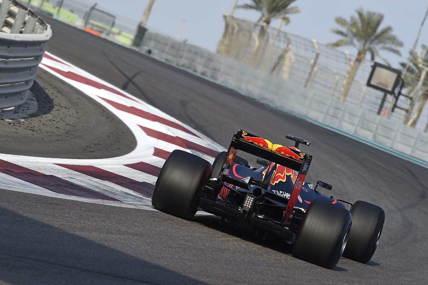 Daniel Ricciardo, Red Bull, during Pirelli 2017 tyre testing in Abu Dhabi © Foto Studio Colombo