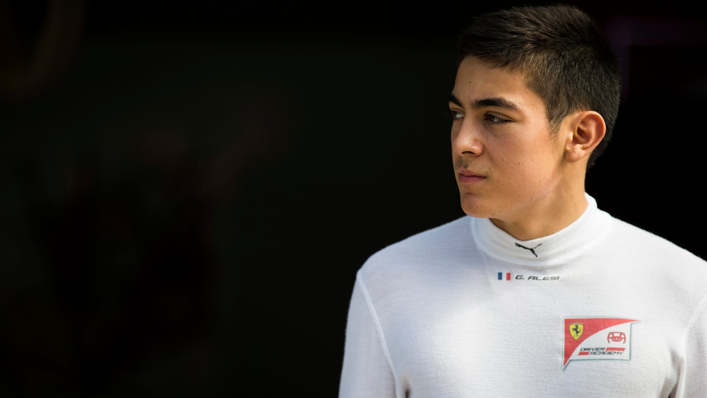 Giuliano Alesi wearing the colours of the Ferrari Driver Academy. © Sam Bloxham/GP3 Series Media Service