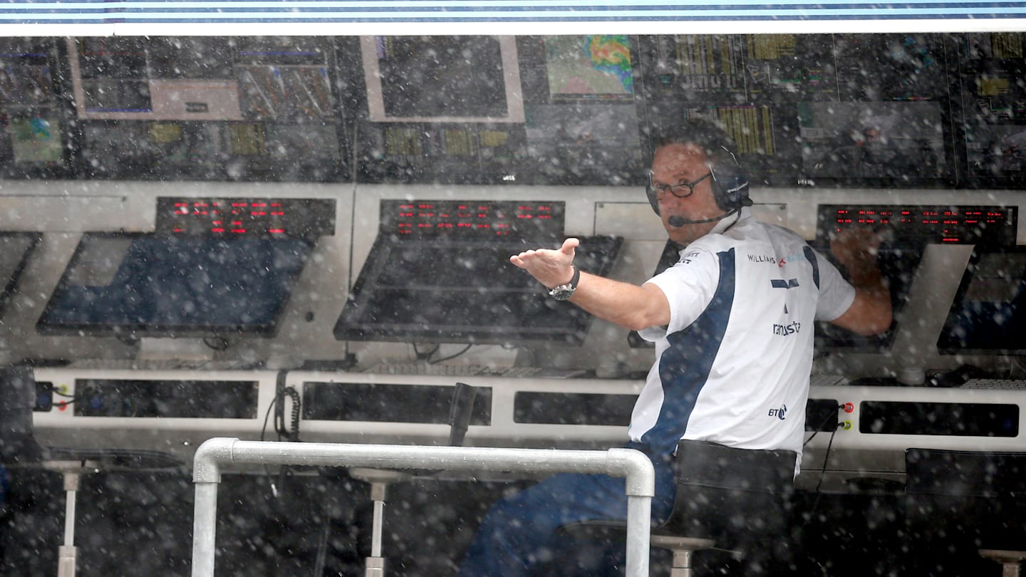 Red Bull Ring, Spielberg, Austria. Friday 1 July 2016. A Williams team member checks the