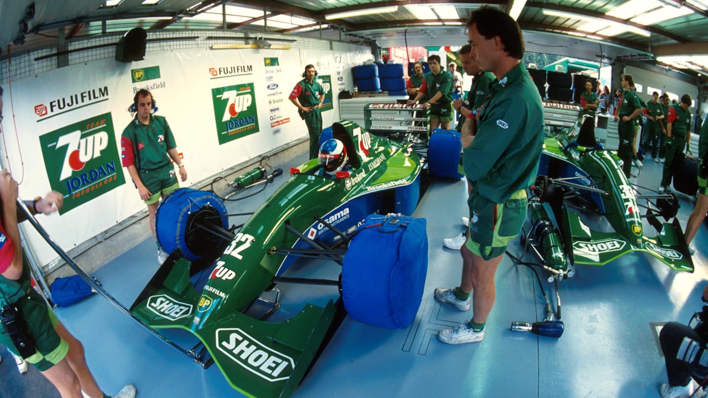 Michael Schumacher (GER) Jordan 191. Failed to finish his first Grand Prix.
Belgian Grand Prix, Spa, 25 August 1991. © ©Sutton Motorsport Images