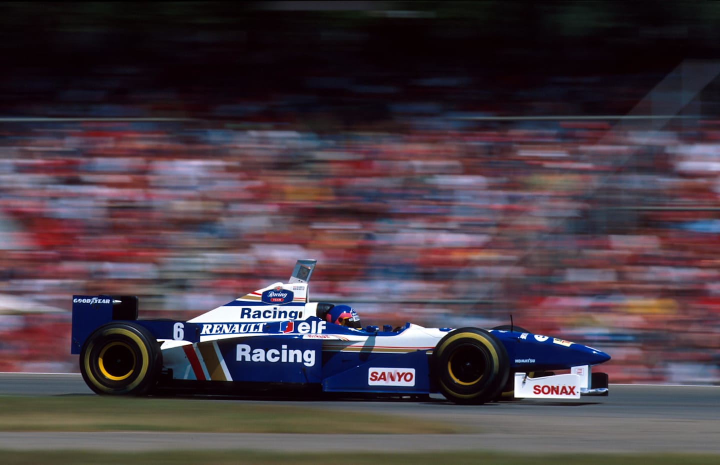 Jacques Villeneuve(CDN) Williams FW18, 3rd place  German Grand Prix, Hockenheim, 28th July 1996