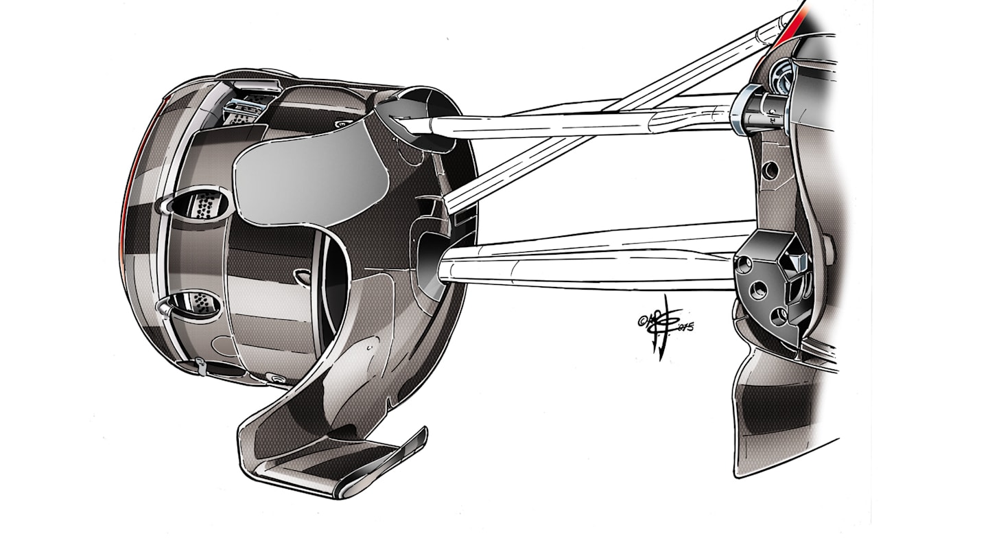 McLaren MP4-30 - vented brake drums