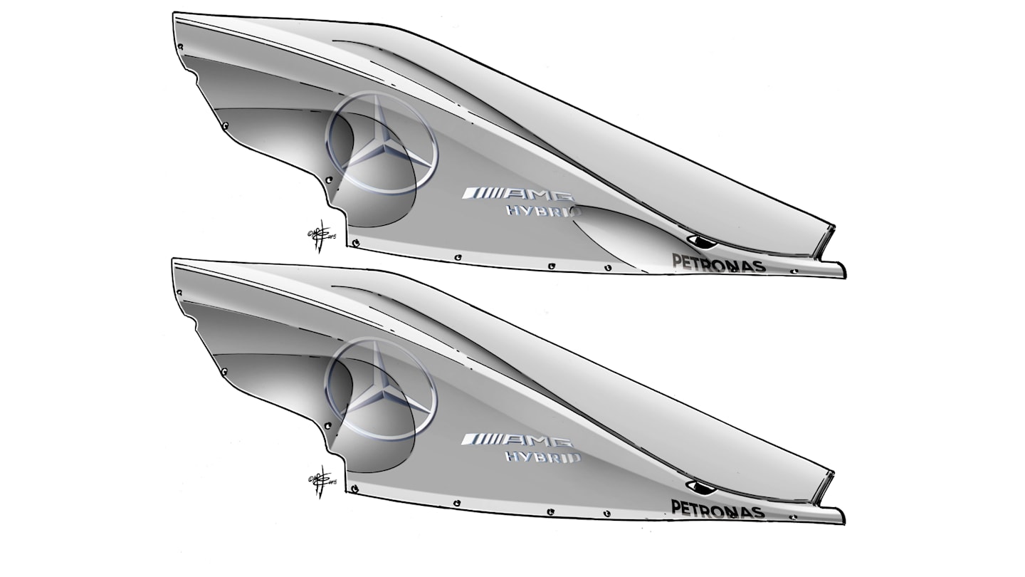 Mercedes F1 W06 Hybrid - Montreal engine cover