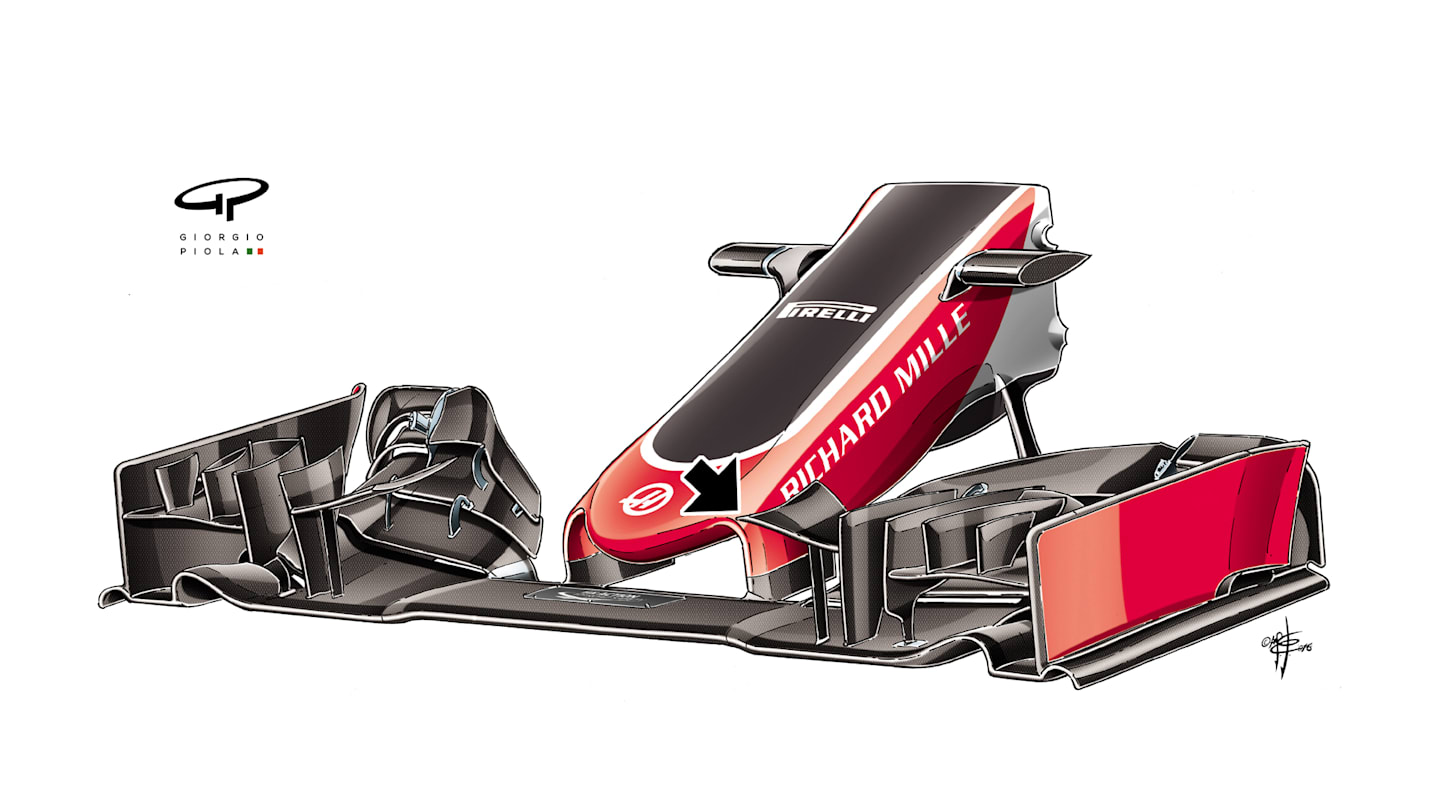 Haas VF-16 - front wing update