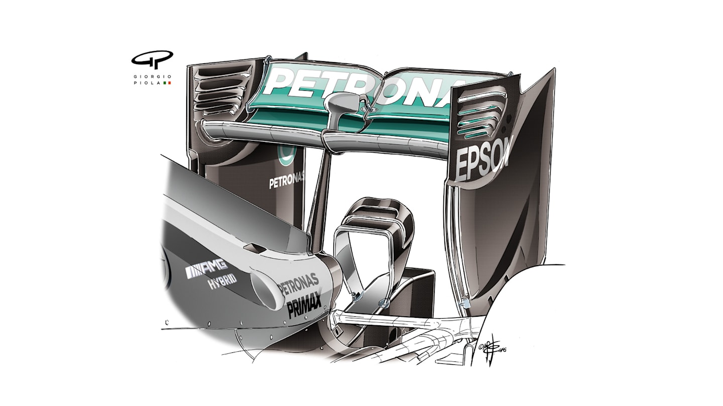 Mercedes F1 W07 Hybrid - monkey seat