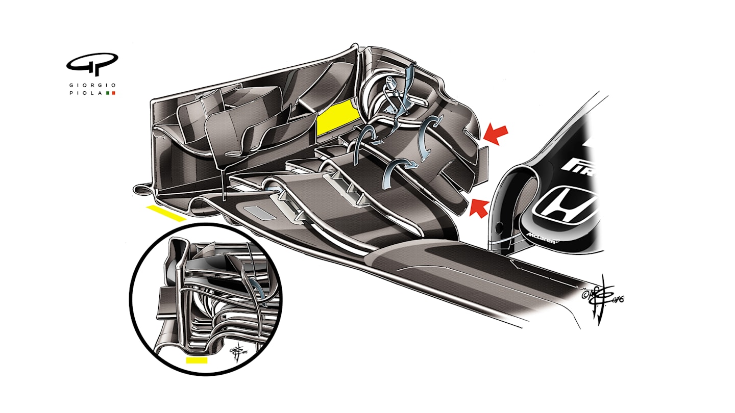 McLaren MP4-31 - Barcelona front wing