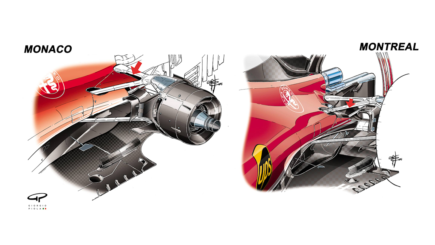 Ferrari SF16-H - Montreal engine cover