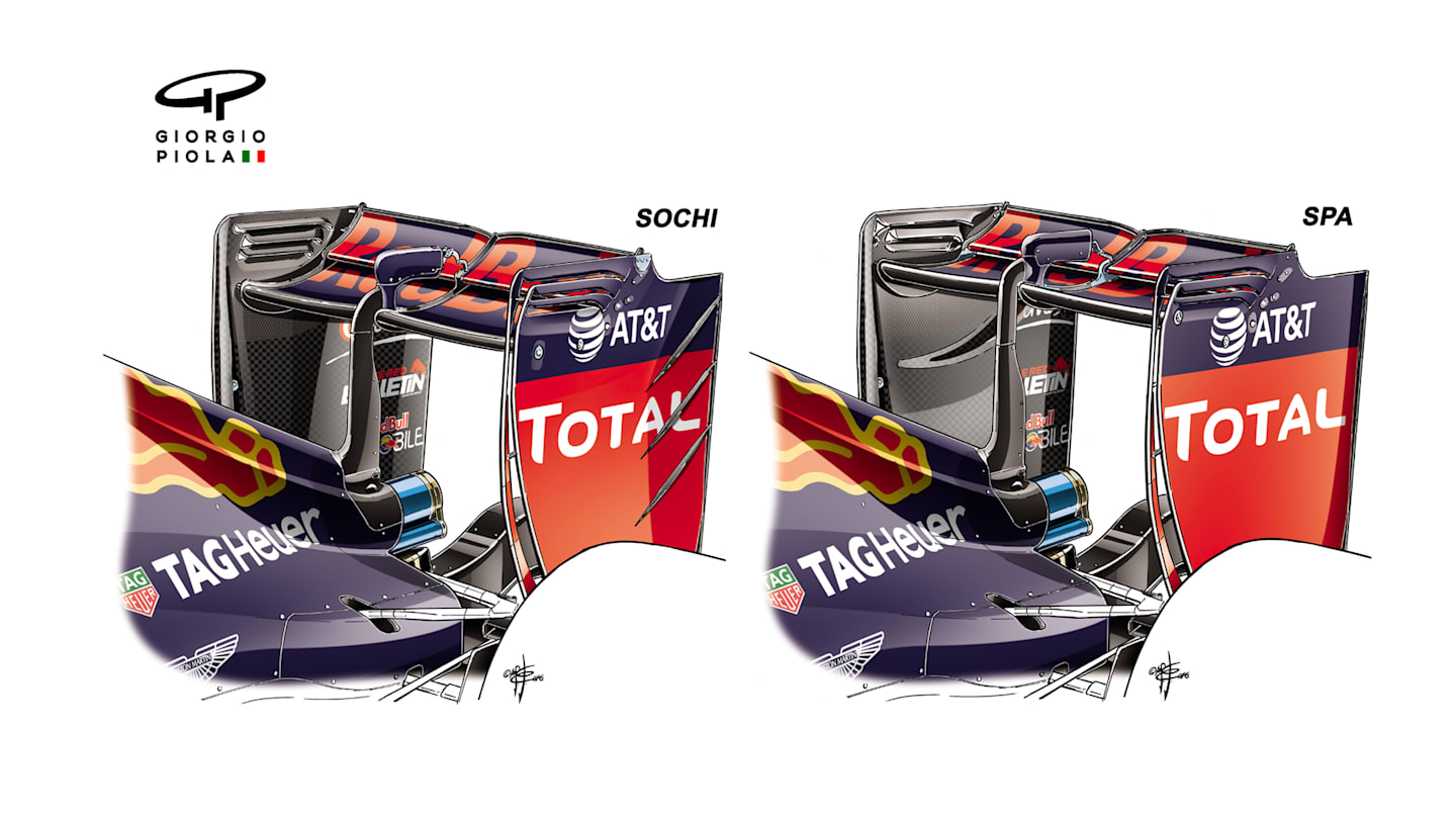 Red Bull RB12 - Spa rear wing