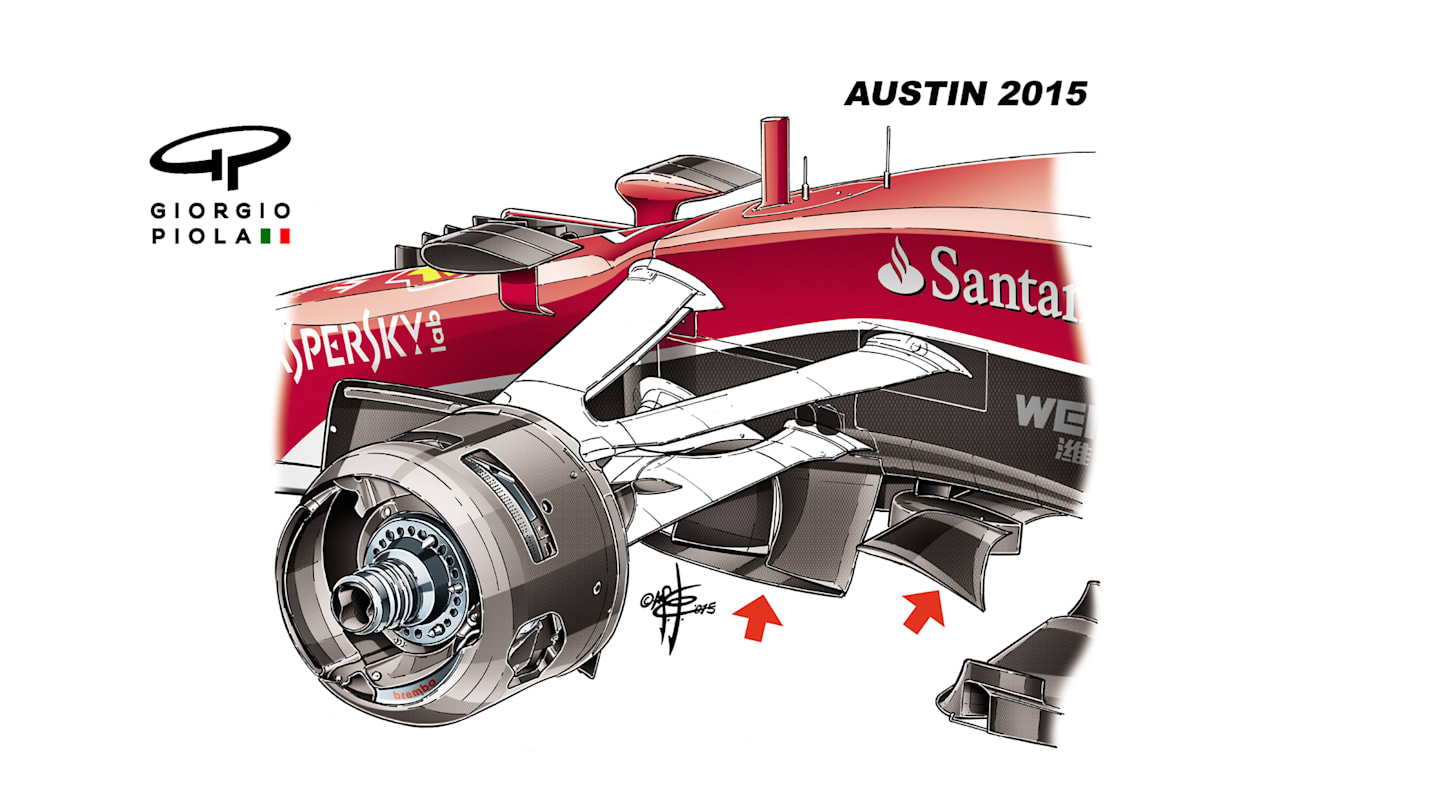 Ferrari SF15-T - Austin turning vanes