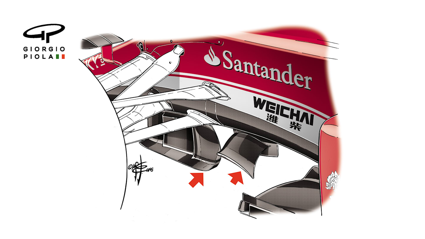 Ferrari SF16-H - Suzuka turning vanes