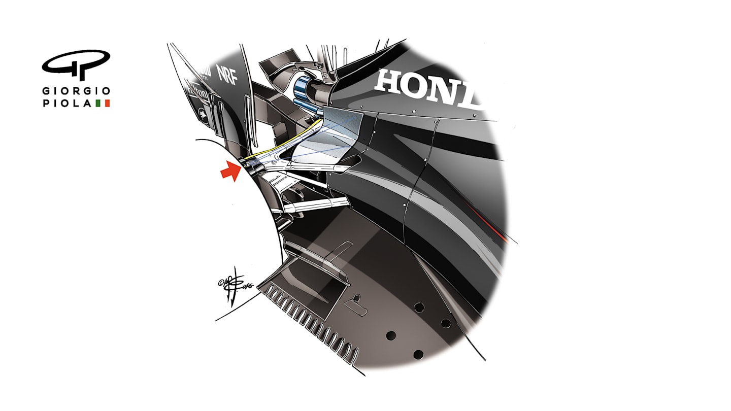 McLaren MP4-31 - Austin sensor arrangement