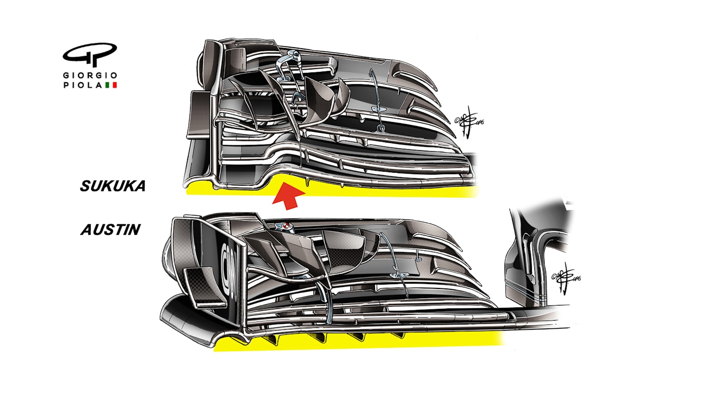 McLaren MP4-31 - Austin front wing