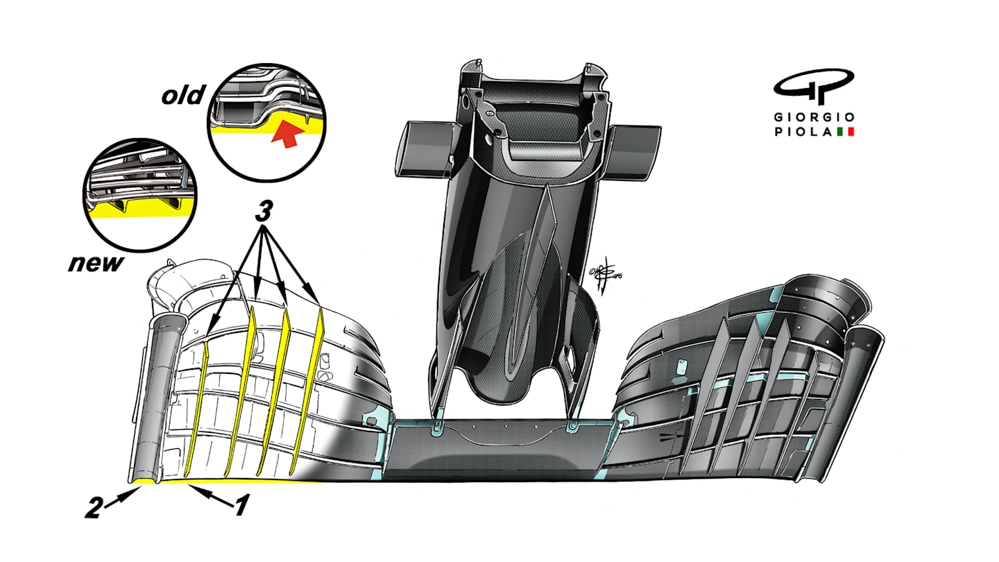 McLaren MP4-31 - Mexico front wing