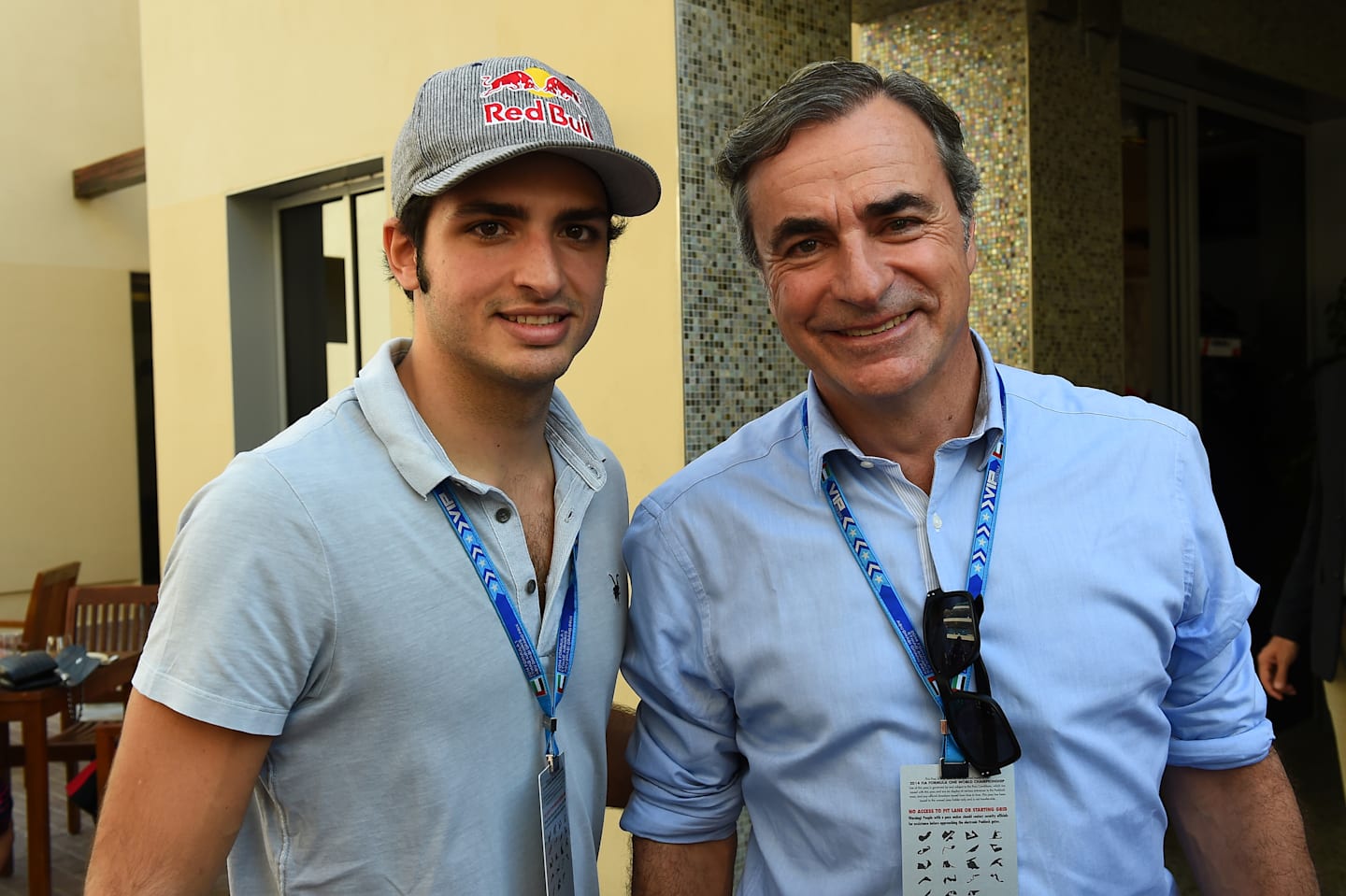 Carlos Sainz (ESP) and Carlos Sainz jr (ESP). Formula One World Championship, Rd19, Abu Dhabi