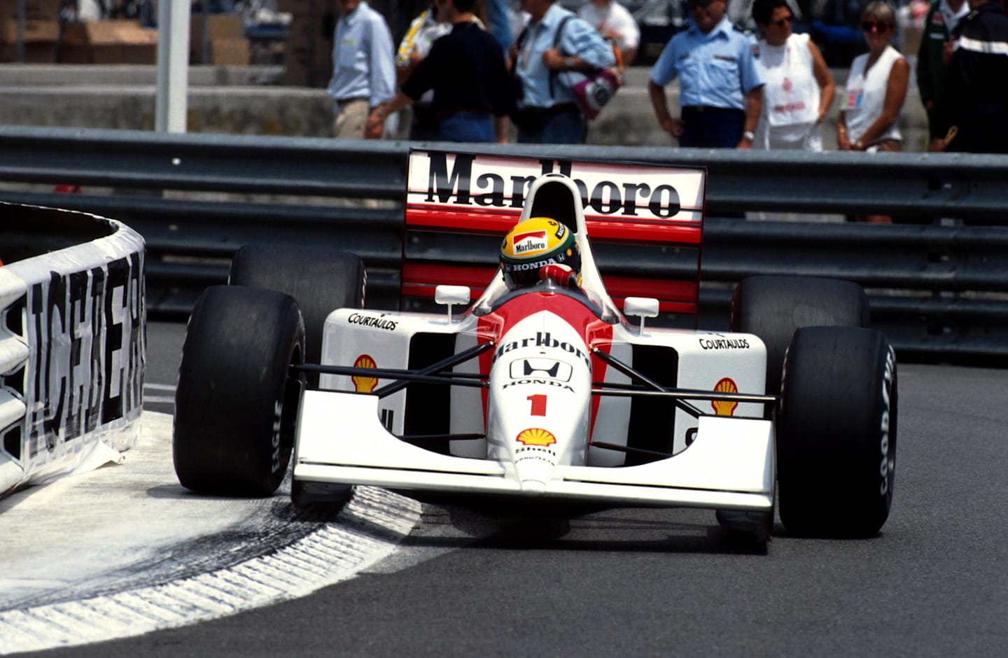 www.sutton-images.com  Ayrton Senna (BRA) McLaren MP4/6B. Formula One World Championhip, Rd6,