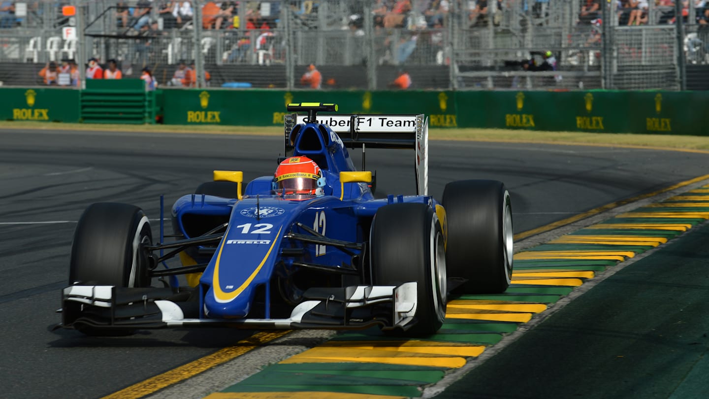 Felipe Nasr (BRA) Sauber C34 at Formula One World Championship, Rd1, Australian Grand Prix, Race,