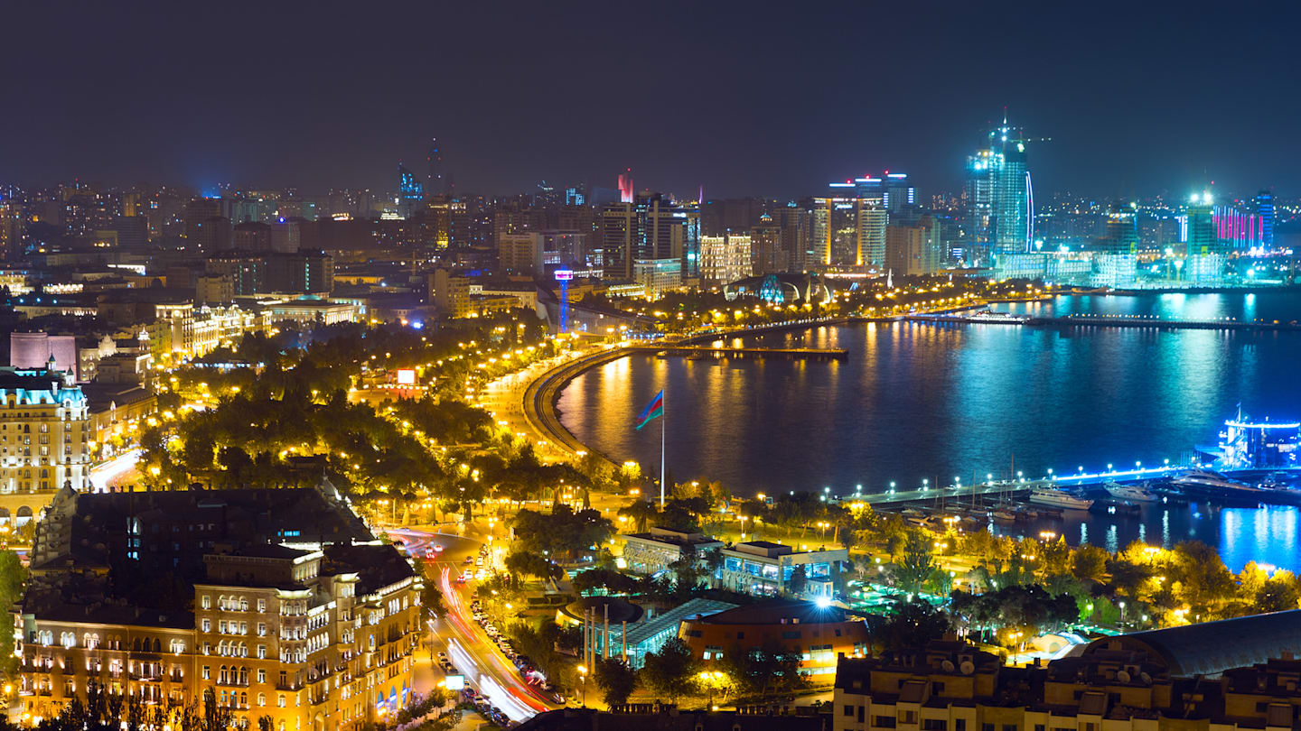 Aerial view, Baku, Azerbaijan