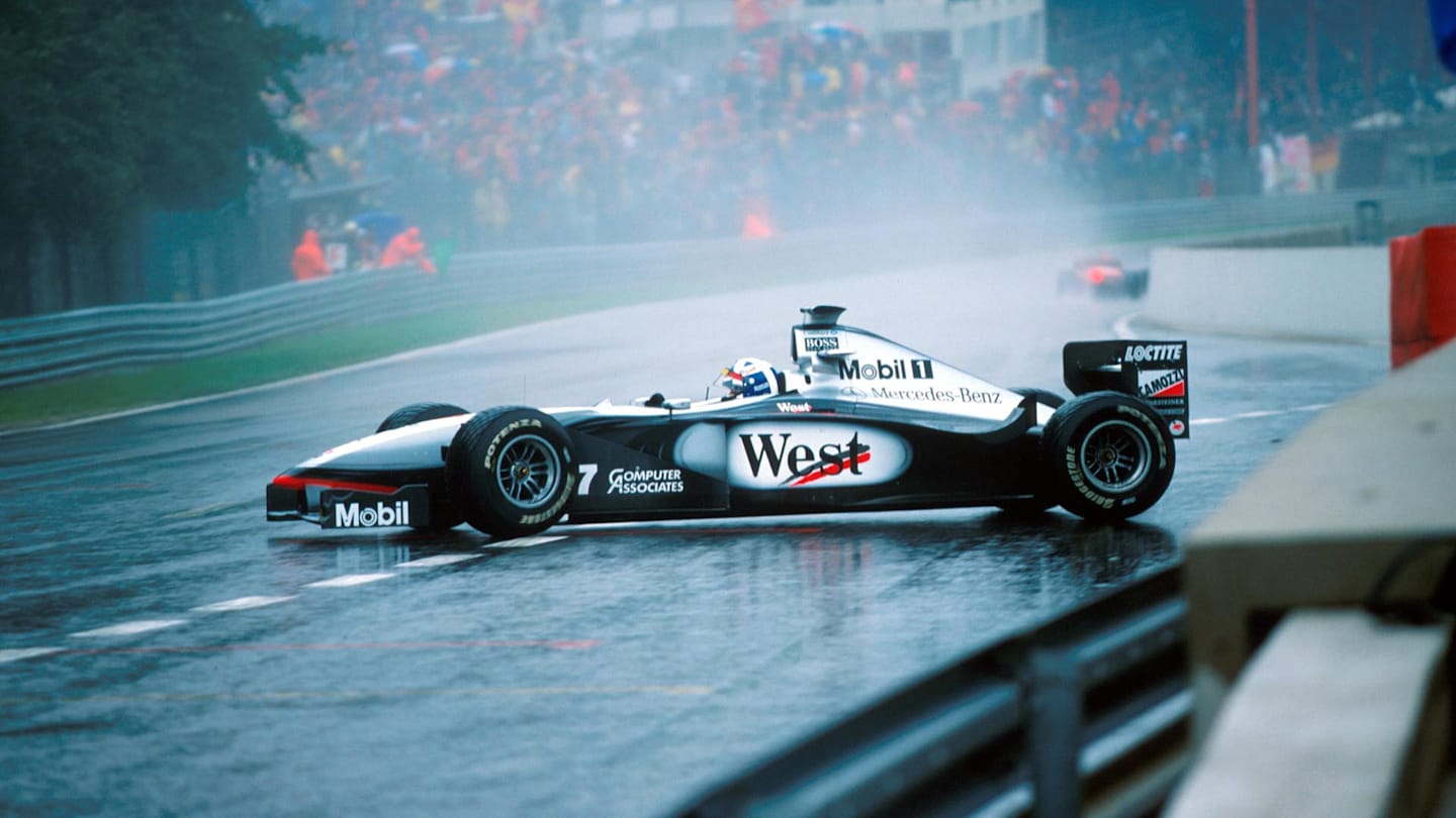 David Coulthard (GBR), McLaren MP4-13, DNF
Formula One World Championship, Rd 13, Belgian Grand Prix, Spa Francorchamps, Belgium, 30 August 1998 © Sutton Motorsport Images