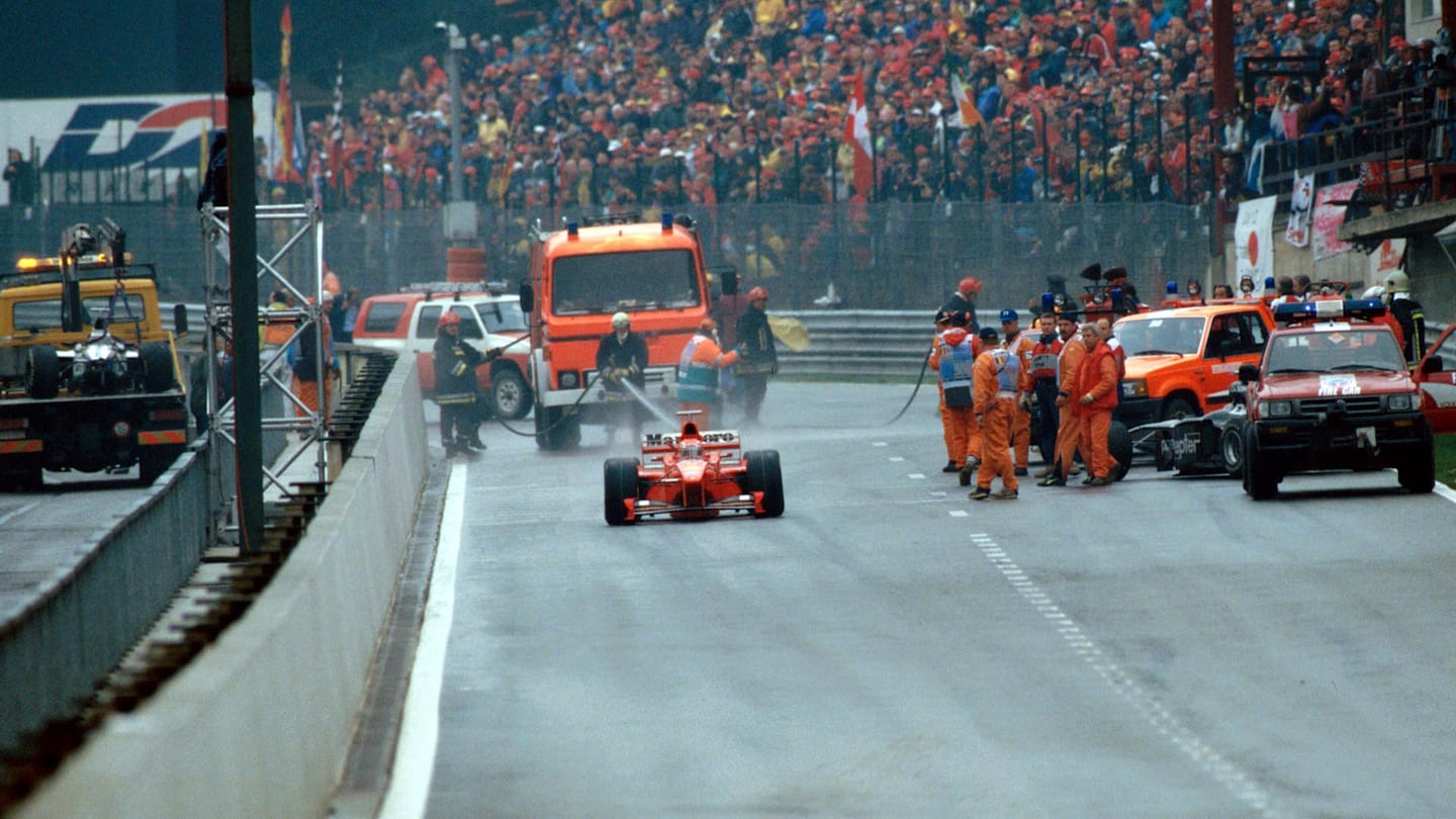 Eddie Irvine (GBR), Ferrari F300. 
Formula One World Championship, Rd 13, Belgian Grand Prix, Spa Francorchamps, Belgium, 30 August 1998 © ©Sutton Motorsport Images