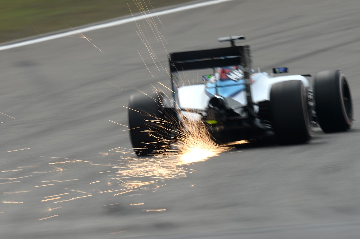 Sparks at Formula One World Championship, Rd3, Chinese Grand Prix, Practice, Shanghai, China,
