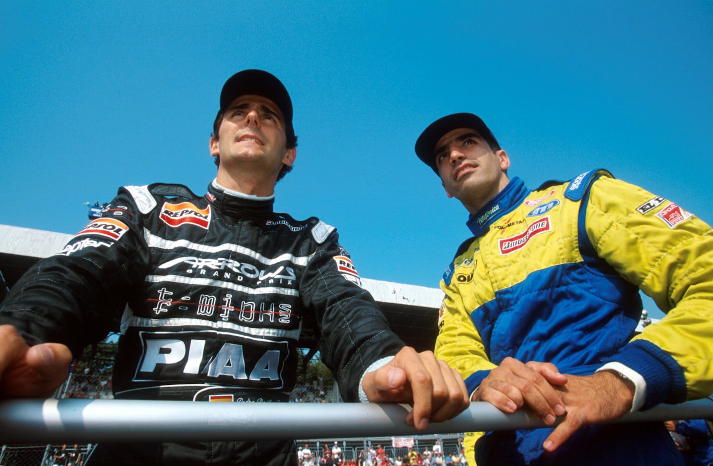 Two spaniards, Pedro de la Rosa, left and Marc Gene  Italian GP, Monza, 12 September 1999