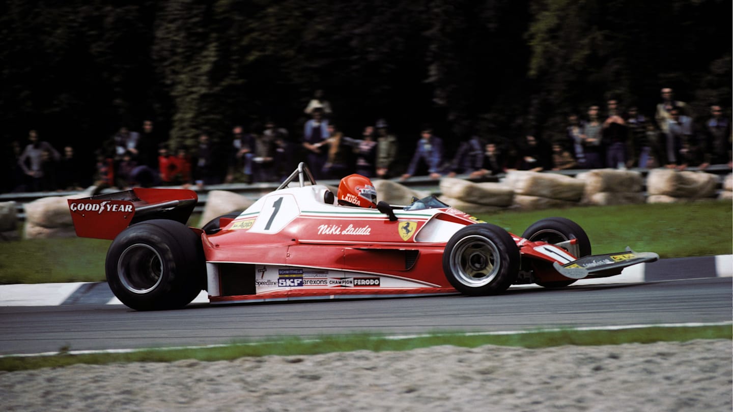 Fourth place finisher Niki Lauda (AUT) Ferrari 312T2 made a heroic return to Formula One following