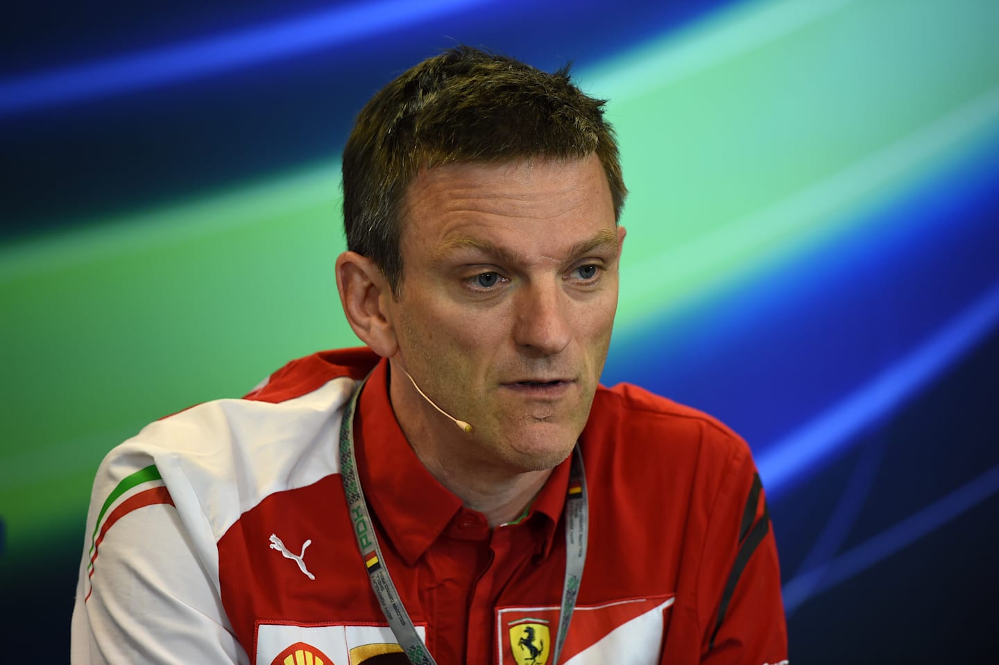 James Allison (GBR) Ferrari Chassis Technical Director in the Press Conference. Formula One World